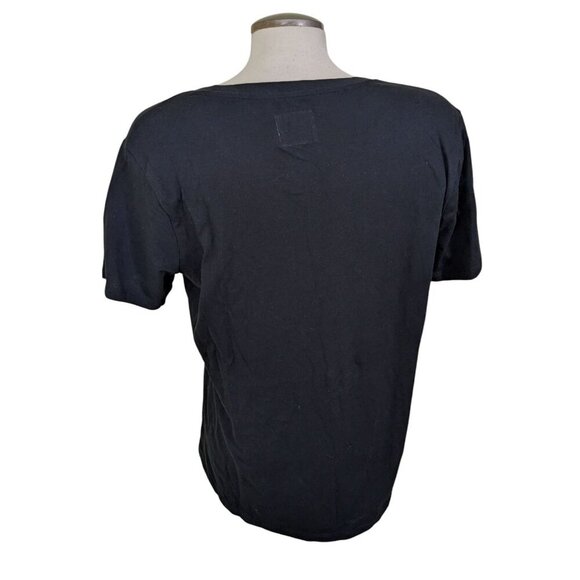 Champion Womens L Logo T shirt Top Black NEW Cotton Casual Basic Gym Workout - Picture 5 of 8